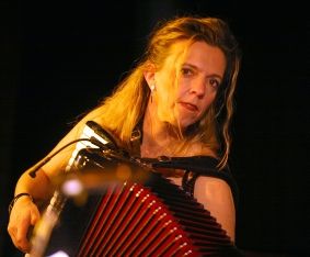 Margit Wöhrle am Akkordeon