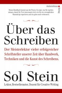 Cover von 'Über das Schreiben' von Sol Stein, Autorenhaus Verlag