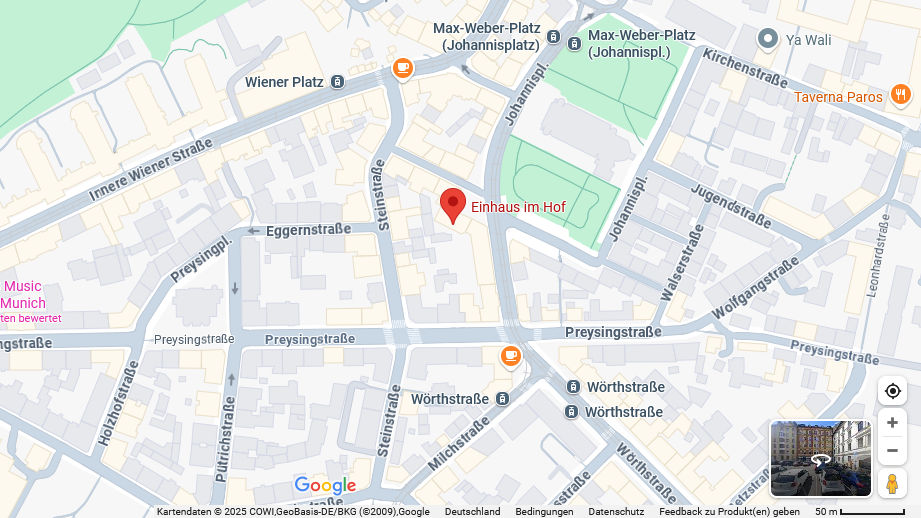 EINHAUS im Hof auf Google Maps
